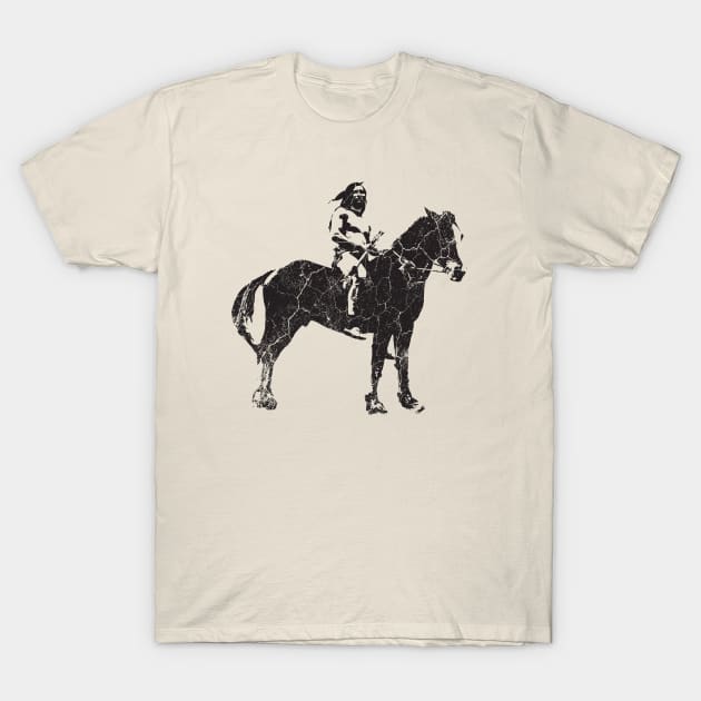 Warrior on Horseback - Native American T-Shirt by ClothedCircuit